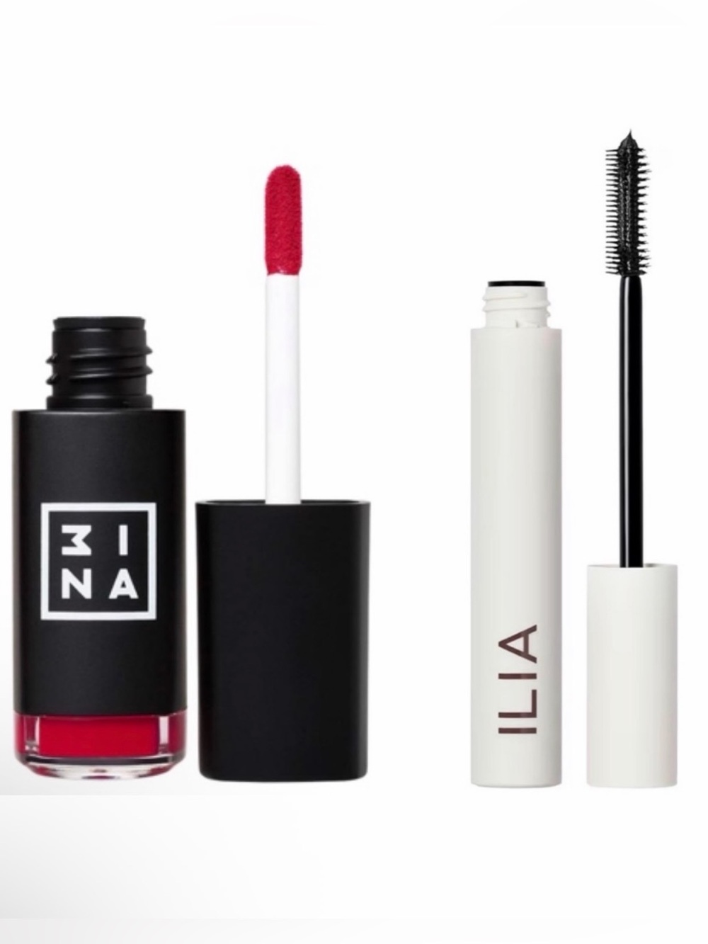 ILIA Mascara & 3INA Lip Gloss Set